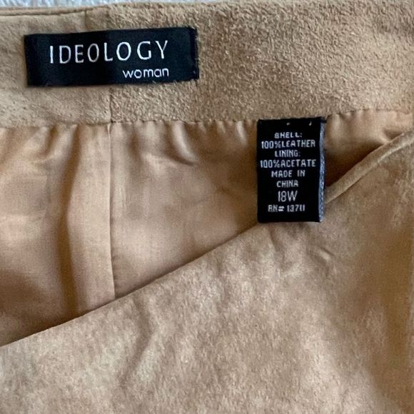 NWT genuine suede skirt size 18W by Ideology Woman - Picture 5 of 11